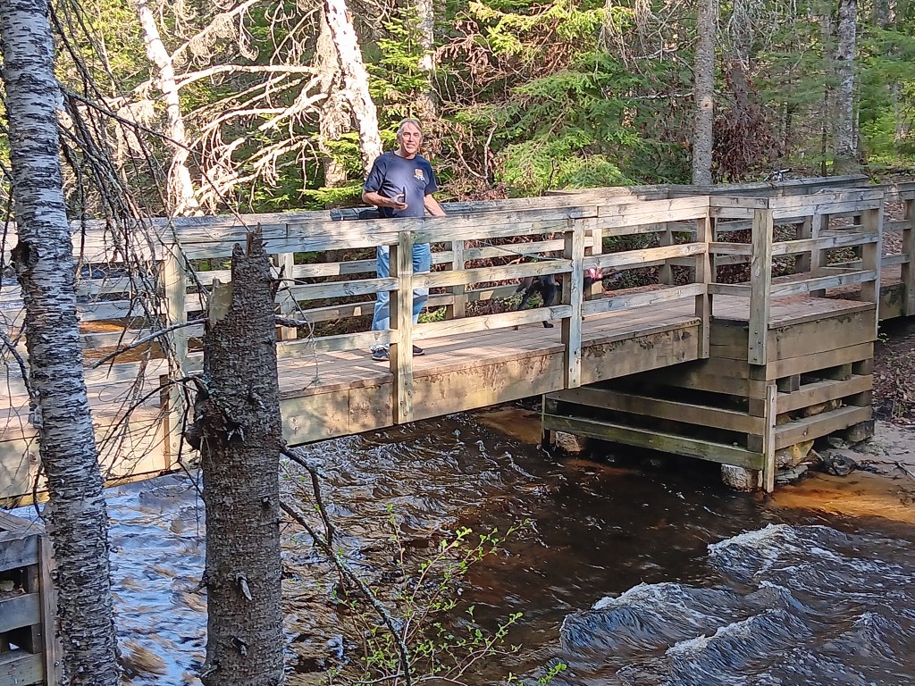 Bridge and river leading to Miners Falls