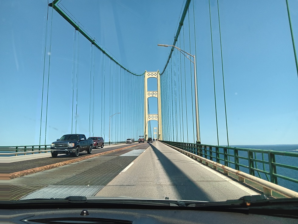 Crossing the Mackinaw Bridge