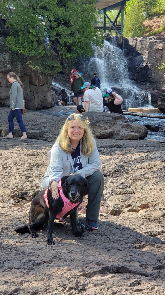 Susan and Ruthie at Gooseberry Falls