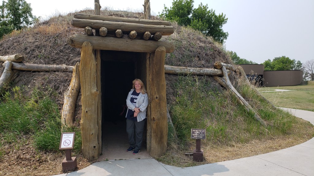susan in earthlodge