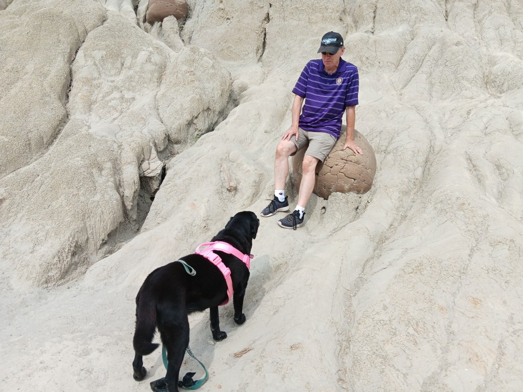 Theodore Roosevelt National Park North Unit simon on cannonball rock