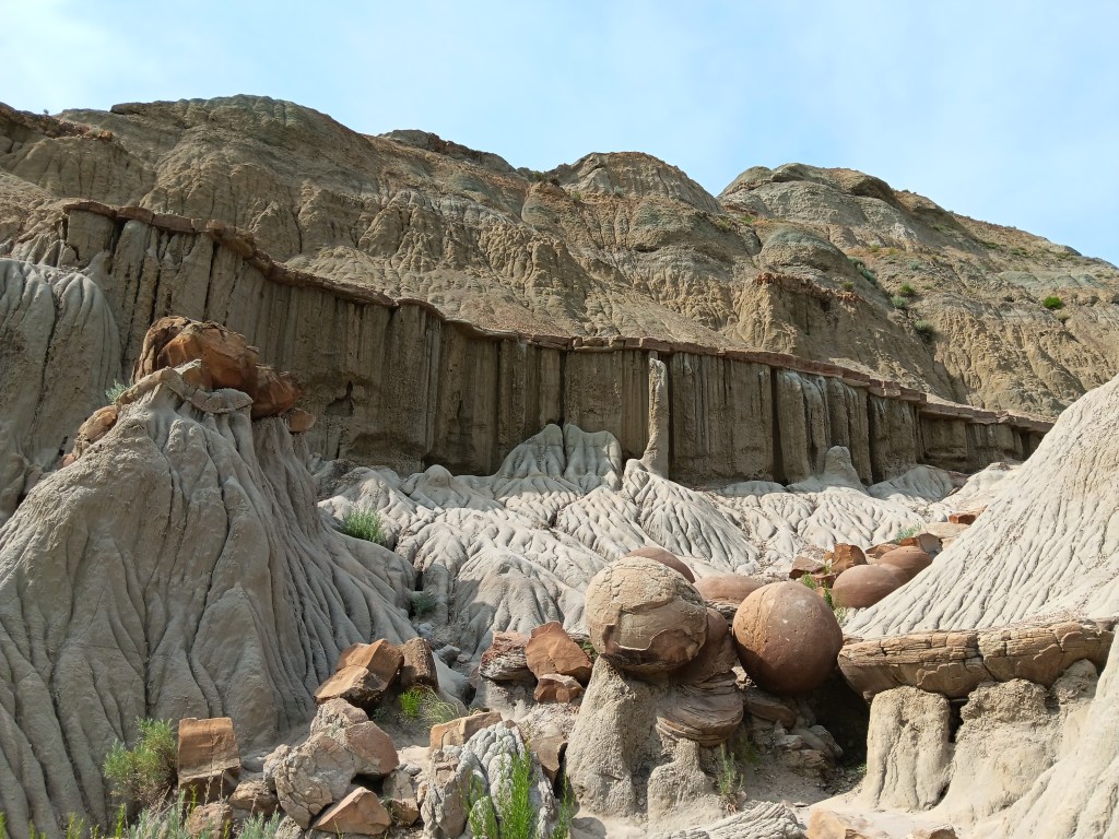 Theodore Roosevelt National Park North Unit cannonball rock landscape