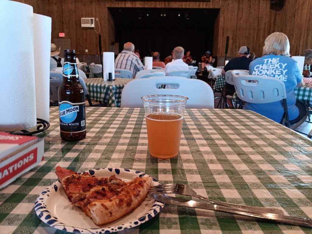 Heartland RV Park pizza and karaoke