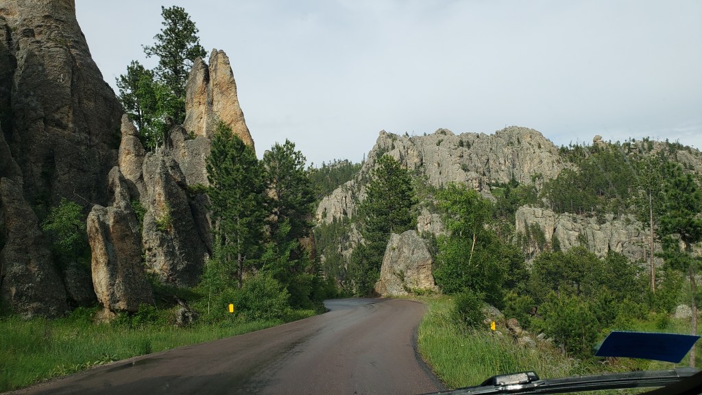 iron mountain highway rock formations